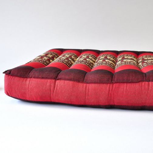 Thai pillows cushion for Meditation elephant red 36x36x6cm