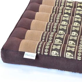 Pillow Thai seat cushion elephants brown 36x36x6cm