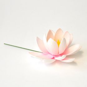 Wasserlilie Blüte Lotus Kunstblume Weiß 8cm